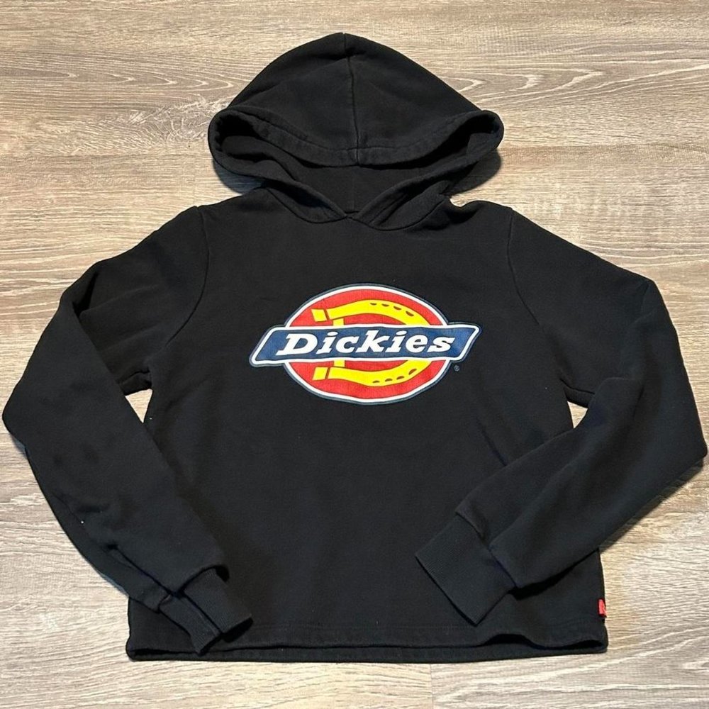 DICKIES YOUTH XL HOODED SWEATSHIRT AUTHENTIC BLACK
